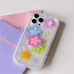 Y2K Glitter Star Case For IPhone