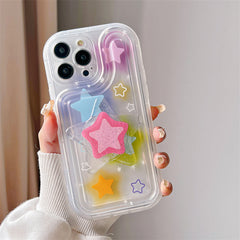 Y2K Glitter Star Case For IPhone