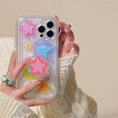 Y2K Glitter Star Case For IPhone