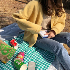 Strickjacke aus Mangomousse