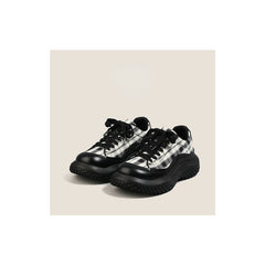 <sale> Zapatos deportivos casuales de plataforma con cordones y cuadros escoceses </sale>
