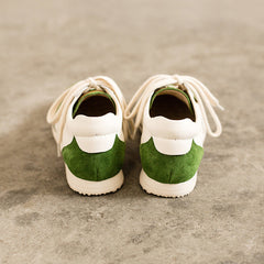 Handgemachte weiche bunte Schuhe Schnürschuhe Sneakers Designer Schuhe Rot/Khaki/Grün/Blau