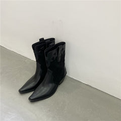 Botas vaqueras Totem, botas de motociclista con punta puntiaguda