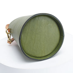 Einfache Retro Damen One-Shoulder Top Layer Rindsleder Diagonal Bucket Bag