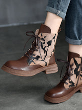 Niche Design Leather Martin Boots