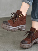 Murad Style Leather Thick Bottom Martin Boots