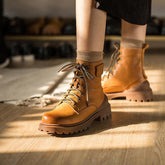 Retro Martin Boots Designer Retro Chunky Riding Boots Short Plush