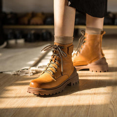 Botas Martin retro de diseñador, botas de montar gruesas retro, botas cortas de felpa