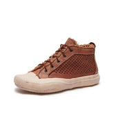 Plateau-Sneakers mit hohem Absatz und perforiertem Design