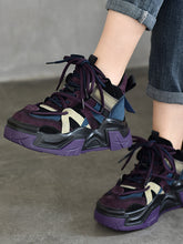 Casual Versatile Colorblocking Thick Bottom Sneakers