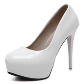 Women's Round Toe Stiletto Prom Heels