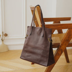 Vintage Minimalist Tote Bag Large Capacity Shoulder Bag