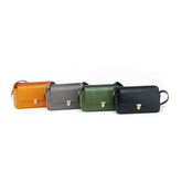 Retro Vegetable Tanned Cowhide Crossbody Bag