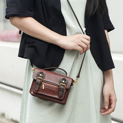 Umhängetasche aus Vintage-Rindsleder