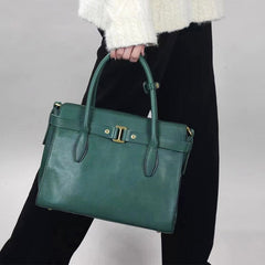 Klassisches Design Rindsleder Damen Umhängetasche für Business