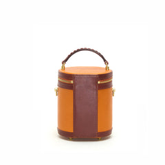 Pflanzlich gegerbte Vintage-Beuteltasche für Damen mit einer Schulter