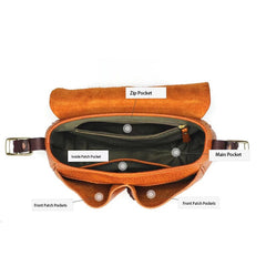 Vintage Design Zwerge Pflanzlich gegerbt Sattel Tasche Damen Umhängetaschen