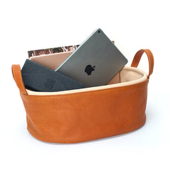 Handgefertigter ovaler multifunktionaler Aufbewahrungskorb