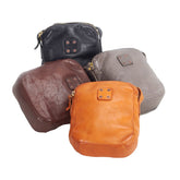 Retro Vegetable Tanned Cowhide Crossbody Bag