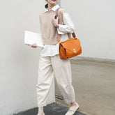 Mode pflanzlich gegerbt große Kapazität Damen Schultertasche Crossbody