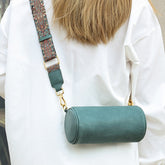 Bolso bandolera de hombro con doble correa de piel de vaca sencilla