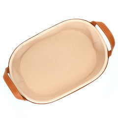 Handgefertigter ovaler multifunktionaler Aufbewahrungskorb