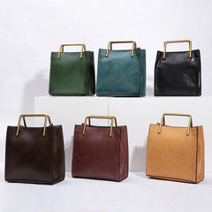 Handgemachte Vintage Rindsleder Tote Schultertasche