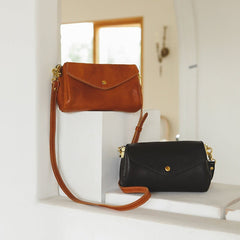 Retro Tasche Rindsleder Mini Crossbody Bag Schultertasche