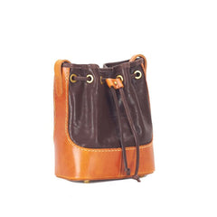 Pflanzlich gegerbtes Rindsleder Pflanzlich gegerbtes Rindsleder Beuteltasche Mehrfarbige Umhängetasche