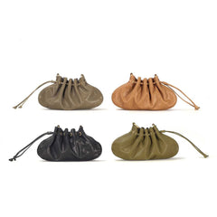 Schlichtes Retro Design Pflanzlich gegerbtes Rindsleder