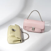 Französische Nischenkette, kleine quadratische Umhängetasche mit Schulterriemen