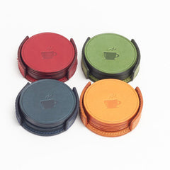 Posavasos vintage curtido vegetal (el juego completo incluye 7 posavasos)