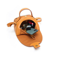 Fashion Retro Vegetable Tanned Cowhide Crossbody Bag