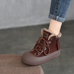 Botas Martin clásicas de terciopelo con cremallera lateral