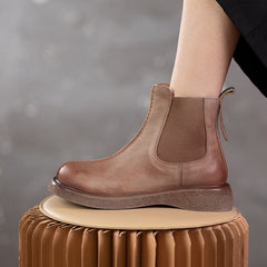 Weiche flache Stiefel Stiefeletten mit Gummiband Designer-Chelsea-Stiefel