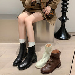 Chelsea-Stiefel mit Blockabsatz