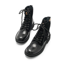 Damen Martin Stiefel Schnürstiefel Kurze Stiefel Handgefertigt