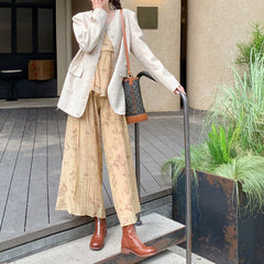 Botines hechos a mano, cómodos, redondos, para caminar, color marrón, negro, rojo, beige y gris.