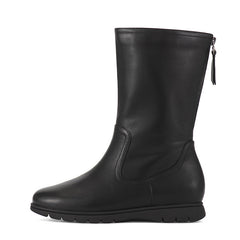 Retro Mid Calf Boots for Cold Winter Classic Martin Boots Black