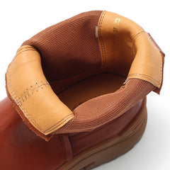 Damen Retro Stiefeletten Schneestiefel Haben Fleece Gefüttert für Kalten Winter