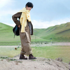 Botas Derby con puntera y cordones