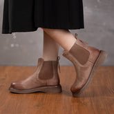 Soft Flat Boots Elastic Band Ankle Boots Designer Chelsea Boots