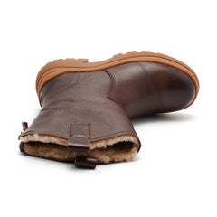 Kurze Stiefel für Damen, Schneestiefel mit Fleecefutter für den kalten Winter