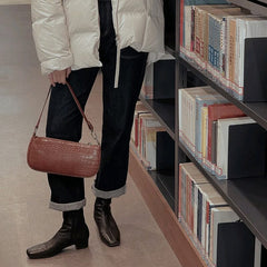 Klassische, elegante, handschuhähnliche Stiefeletten aus Schaffell mit seitlichem Reißverschluss