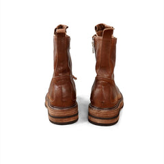 Retro Horse Combat Boots Sweet and Cool Oxford Boots