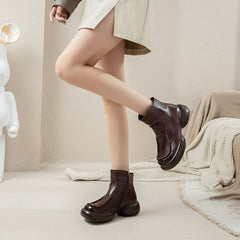 50mm Platform National Style Short Boots