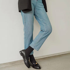 Weiche Pennyloafer mit Kameliendetail