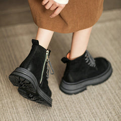 50mm Plattform Chunky Schnürstiefel Designer Retro Kampfstiefel handgefertigt