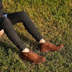 Weiche Retro-Derby-Stiefel