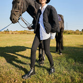 Springerstiefel mit Reißverschluss vorne, süße und coole Stiefeletten
